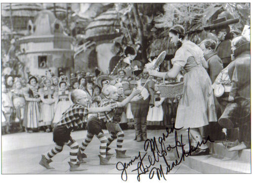 Jerry Maren 'Wizard Of Oz' Uncommon Signed Photo!