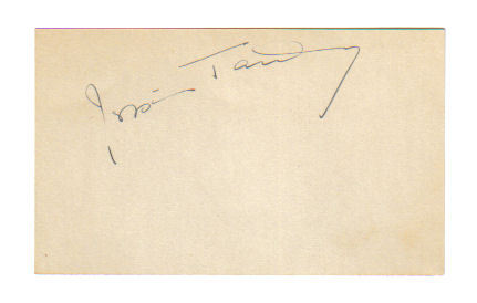 Jessica Tandy (1909-1994) Vintage Signed Index Card!