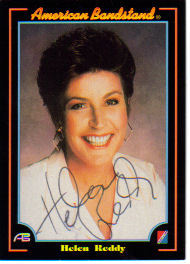 Helen Reddy Vintage Signed 'American Bandstand' Signed Card!