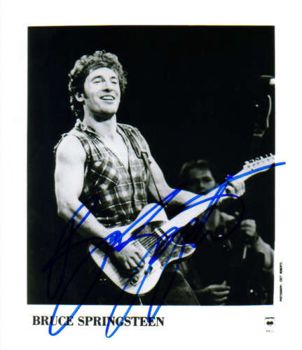 Bruce Springsteen Young & Vintage Autographed Photo - Uncommon!
