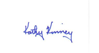 Kathy Kinney From 'Drew Carey Show' Signed Index Card!