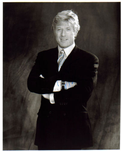 Robert Redford Handsome Autographed Photo (Signed in Dark Area)