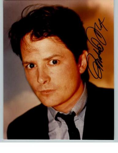 Michael J. Fox Great Closeup Signed Photo!