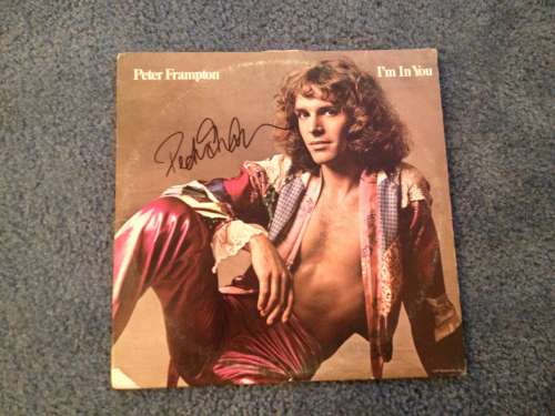 Peter Frampton Vintage 'I'm in You' Autographed Album Cover with LP!