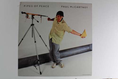 Paul McCartney Autographed 'Pipes of Peace' 12x12 Promotional Album Flat!
