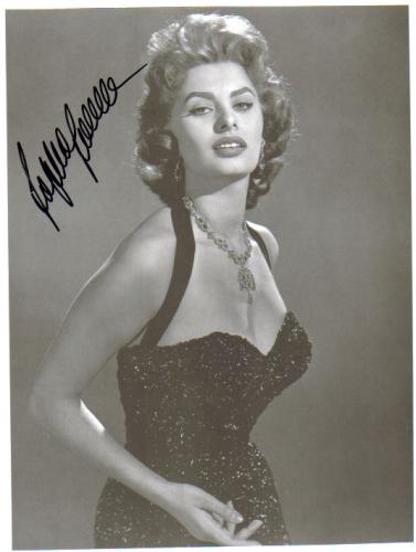Sophia Loren Young & Vintage Signed Photo!