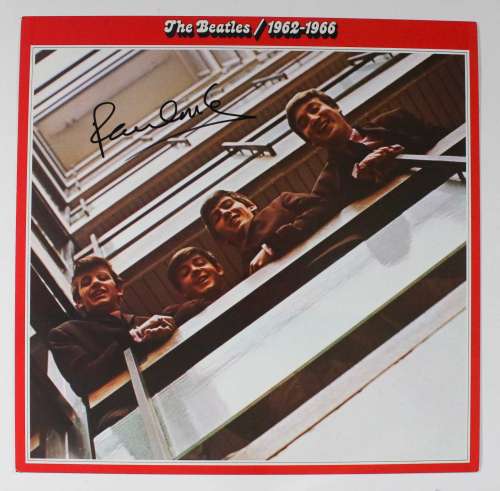 Paul McCartney Autographed 'The Beatles 62-66' 12x12 Album Cover! 