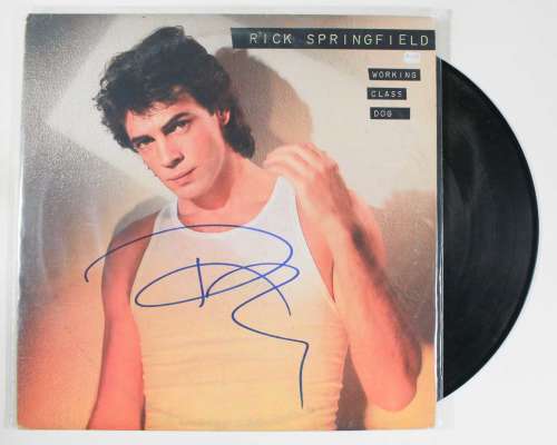 Rick Springfield Vintage Autographed Album Cover with LP - COA!