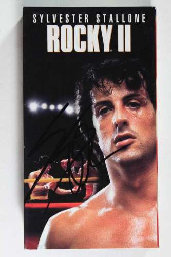 Sylvester Stallone 'Rocky II' Autographed VHS Cover with Video!