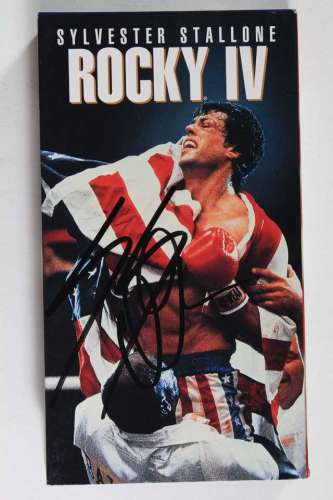 Sylvester Stallone Autographed 'Rocky IV' VHS Cover with Video!