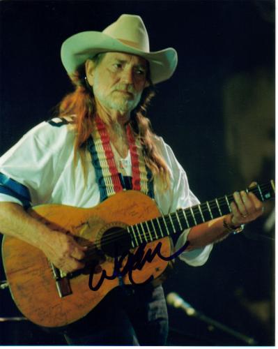 Willie Nelson Nice Autographed Photo!