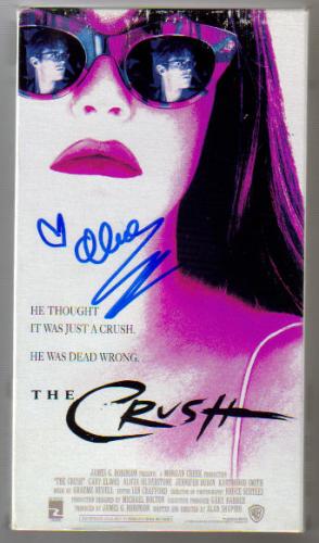 Alicia Silverstone Autographed 'The Crush' VHS Movie!