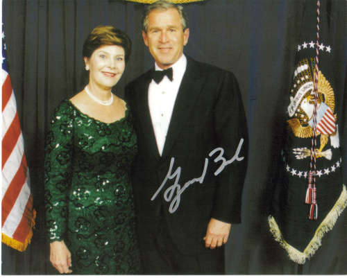 George W. Bush (as President) Autographed Color Photo - Nice!