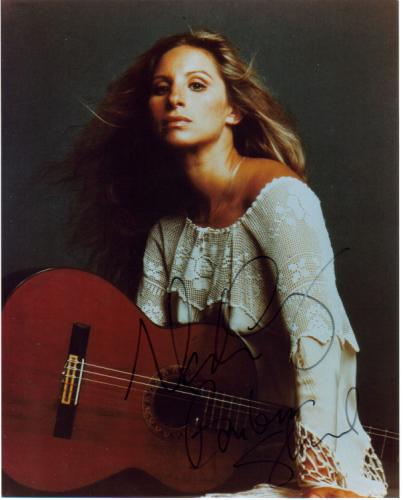 Barbra Streisand Incredible & Young Signed Photo!