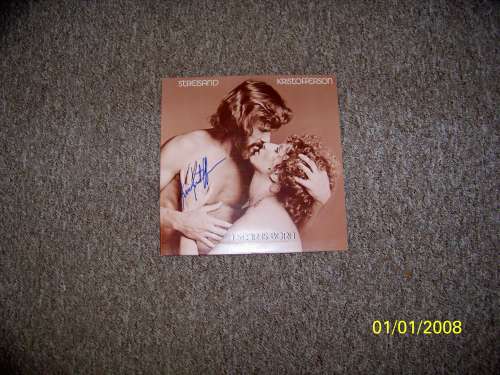 Kris Kristofferson Vintage 'A Star is Born' Autographed LP Soundtrack - Neat! 