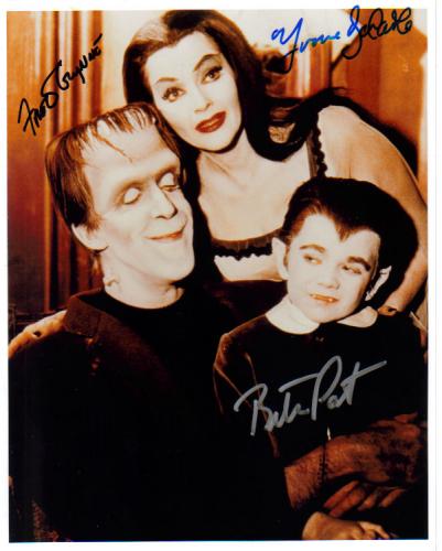 Munsters' Very Rare Signed Photo By Gwynne, DeCarlo & Patrick - Wow!