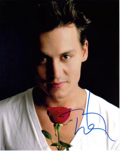Johnny Depp Handsome Closeup Pose Autographed Pic!