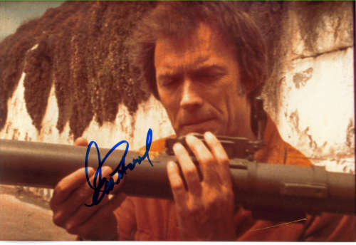 Clint Eastwood 'Dirty Harry' 12x8 Autographed Photo - Neat!