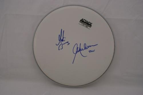 'Jethro Tull' Drumhead Signed By Ian Anderson & Martin Barre - Wow!