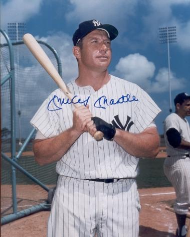 Mickey Mantle Incredible Signed Photo!