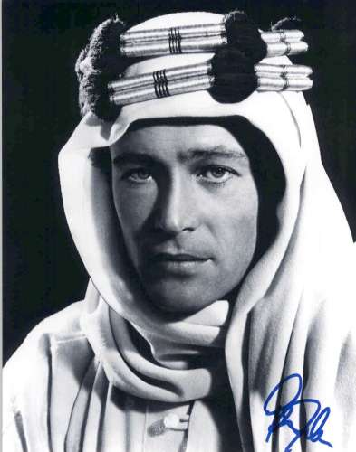 Peter O'Toole Very Uncommon 'Lawrence of Arabia' Signed Photo!