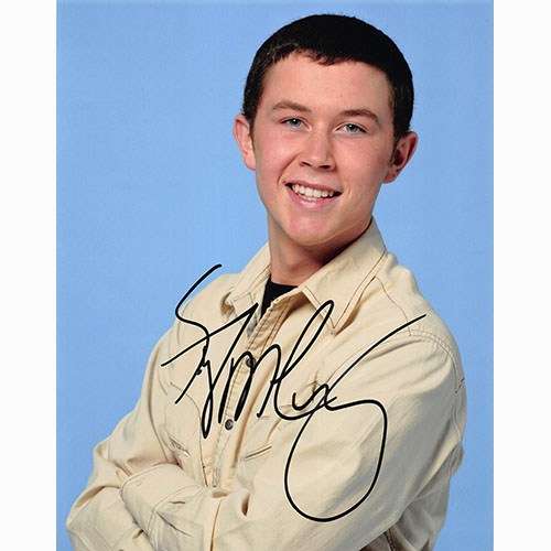 Scott McCreery Awesome Autographed Photo - Cool!