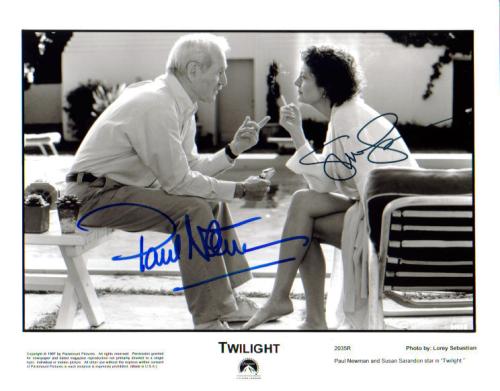 Paul Newman and Susan Sarandon 'Twilight' Autographed Photo - Uncommon!
