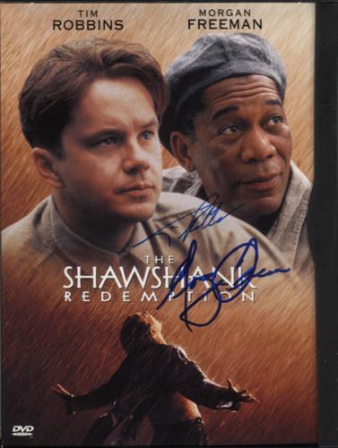 The 'Shawshank Redemption' Vintage DVD Signed by Morgan Freeman and Tim Robbins!