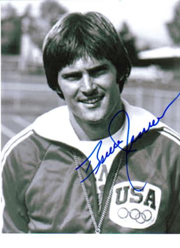 Bruce Jenner Olympics Vintage Signed 8.5X11 Photo!