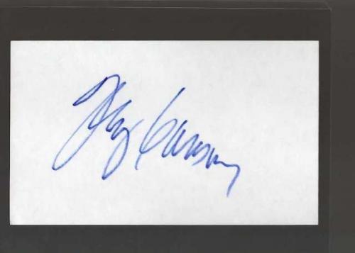 Johnny Carson 'The Tonight Show' Vintage Signed 3X5 Card!