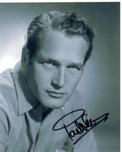Paul Newman Incredible Vintage B/W Autographed Photo!