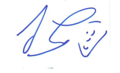 Jay Leno 'The Tonight Show' Signed 3X5 Index Card!