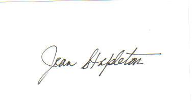 Jean Stapleton 'All In The Family' Signed 3X5 Index Card!