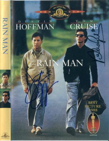 Rainman' Signed DVD Insert By Dustin Hoffman & Valeria Golino!