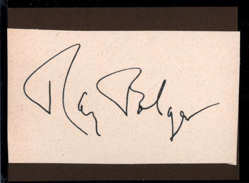 Ray Bolger 'Wizard of Oz' Very Rare Autographed Signature Card!
