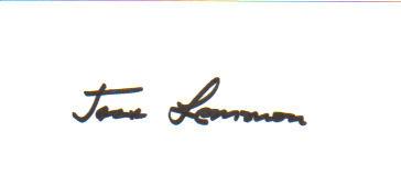 Jack Lemmon 'Odd Couple' Signed Index Card!
