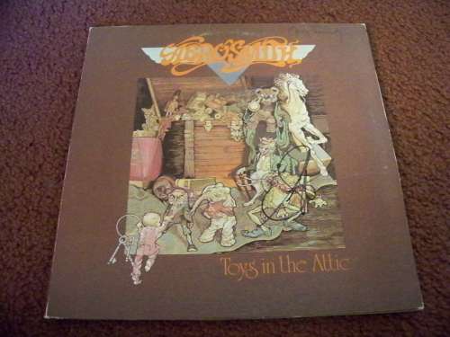 Aerosmith 'Toys in the Attic' Album Cover Autographed by Steven Tyler - NO LP