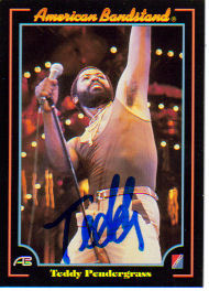 Teddy Pendergrass Signed 'American Bandstand' Vintage Collectors Card!
