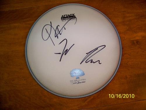 The Jonas Brothers Autographed Drumhead!
