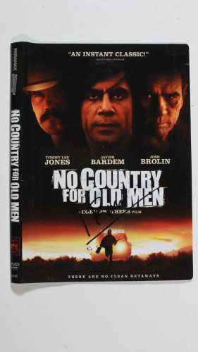 Javier Bardem Autographed 'No Country for Old Men' DVD Cover (Cover Only)
