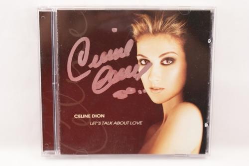 Celine Dion Autographed 'Let'S Talk About Love' Cd Cover With Cd!