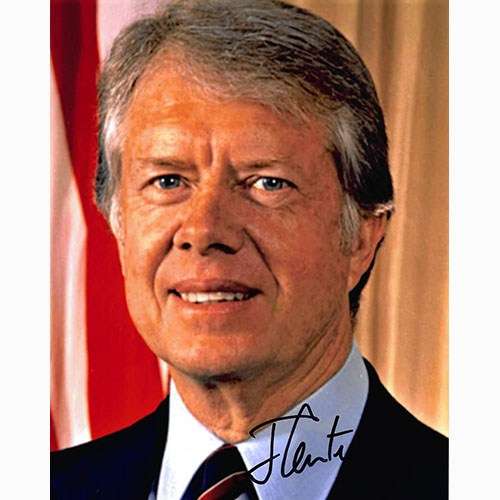 Jimmy Carter (as President) Awesome Autographed Vintage Photo!