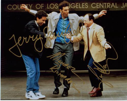 'Seinfeld' Cast Signed Photo By Seinfeld, Richards & Alexander - Nice!