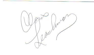Cloris Leachman Signed Index Card!