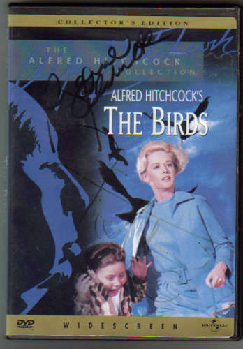 'The Birds' Vintage Signed DVD Insert By Suzanne Pleshette & Tippi Hedren!