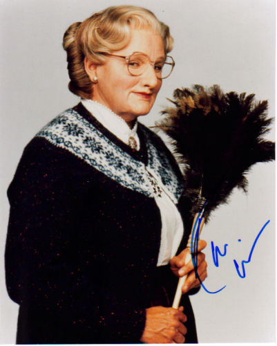 Robin Williams 'Mrs. Doubtfire' Signed Photo!