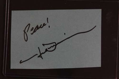 John Denver Very Uncommon Autographed Index Card - Cool!