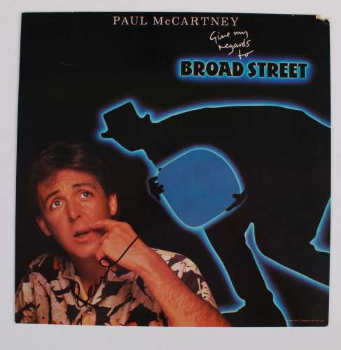 Paul McCartney 'Give My Regards to Broad Street' 12x12 Autographed Album Flat!