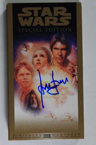 Harrison Ford Autographed 'Star Wars' Special Edition VHS Cover with Video!
